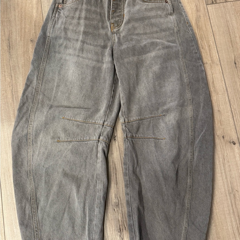 We The Free Gray Denim barrel Pants